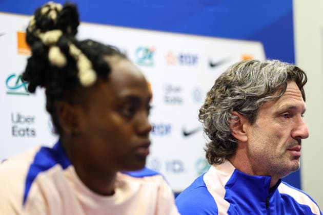 France Women™s press conference, PK, Pressekonferenz Stade des Alpes, Grenoble, France 8 6 2026 Head Coach Laurent Bonadei Laurent Bonadei 8 6 2026  Copyright: x INPHO BenxBradyx BB3_8129
