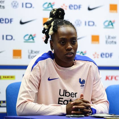 France Women™s press conference, PK, Pressekonferenz Stade des Alpes, Grenoble, France 8 6 2026 Melvine Malard Melvine Malard 8 6 2026  Copyright: x INPHO BenxBradyx BB3_8148
