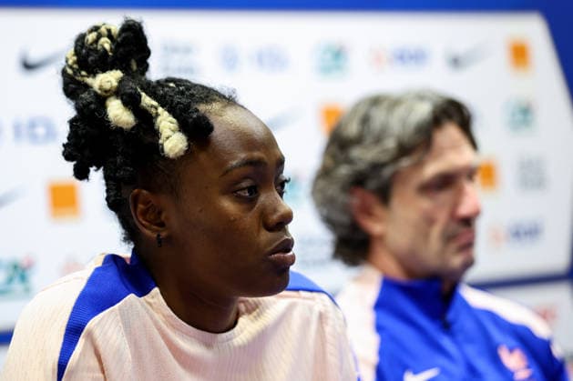 France Women™s press conference, PK, Pressekonferenz Stade des Alpes, Grenoble, France 8 6 2026 Melvine Malard Melvine Malard 8 6 2026  Copyright: x INPHO BenxBradyx BB3_8194