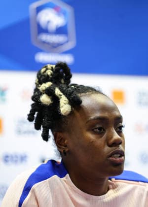 France Women™s press conference, PK, Pressekonferenz Stade des Alpes, Grenoble, France 8 6 2026 Melvine Malard Melvine Malard 8 6 2026  Copyright: x INPHO BenxBradyx BB3_8213