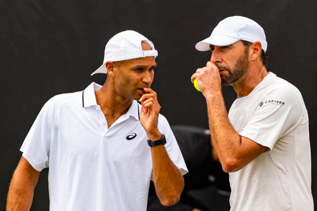 Stuttgart, GERMANY - June 08: Sadio Doumbia (FRA) and Santiago Gonzalez (MEX) during the Doubles Match between Yannik Hanfmann (GER) and Jan-Lennard Struff (GER) vs. Sadio Doumbia (FRA) and Santiago Gonzalez (MEX) at BOSS OPEN 2026, Tennisanlage Weissenhof on June 08, 2026 in Stuttgart, Germany. Baden-Württemberg Germany Copyright: xTimoxSteinx