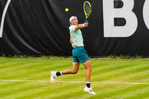 Stuttgart, GERMANY - June 08: Jan-Lennard Struff (GER) during the Doubles Match between Yannik Hanfmann (GER) and Jan-Lennard Struff (GER) vs. Sadio Doumbia (FRA) and Santiago Gonzalez (MEX) at BOSS OPEN 2026, Tennisanlage Weissenhof on June 08, 2026 in Stuttgart, Germany. Baden-Württemberg Germany Copyright: xTimoxSteinx