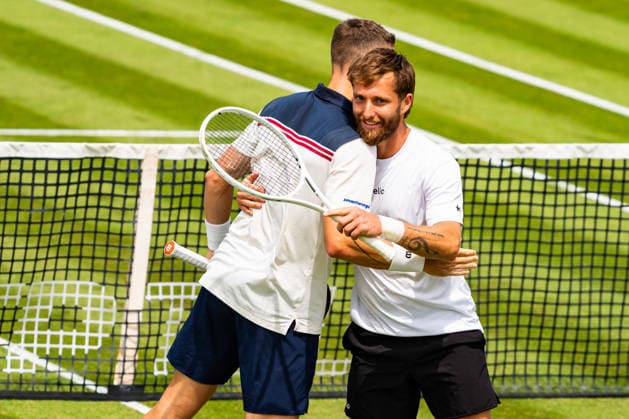 Stuttgart, GERMANY - June 08: Jiri Lehecka (CZE) and Corentin Moutet (FRA) during the Doubles Match between Constantin Frantzen (GER) and Robin Haase (NED) vs. Jiri Lehecka (CZE) and Corentin Moutet (FRA) at BOSS OPEN 2026, Tennisanlage Weissenhof on June 08, 2026 in Stuttgart, Germany. Baden-Württemberg Germany Copyright: xTimoxSteinx