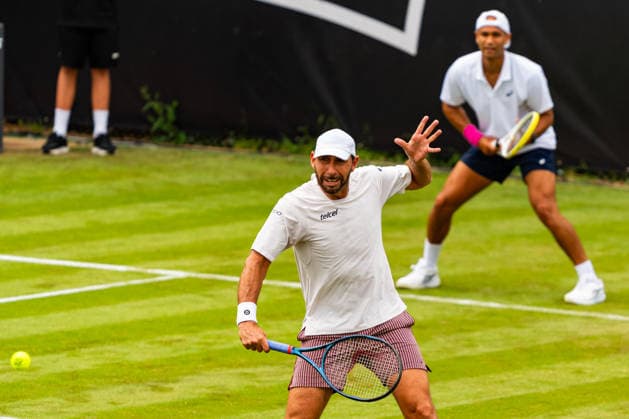 Stuttgart, GERMANY - June 08: Santiago Gonzalez (MEX) during the Doubles Match between Yannik Hanfmann (GER) and Jan-Lennard Struff (GER) vs. Sadio Doumbia (FRA) and Santiago Gonzalez (MEX) at BOSS OPEN 2026, Tennisanlage Weissenhof on June 08, 2026 in Stuttgart, Germany. Baden-Württemberg Germany Copyright: xTimoxSteinx
