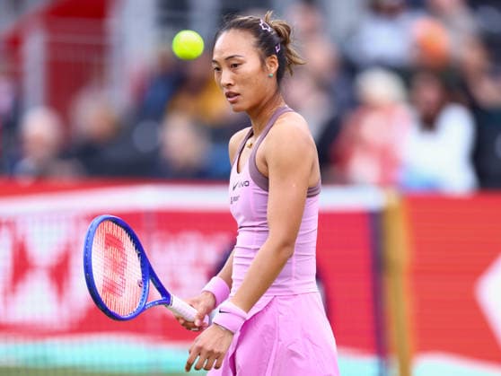 2026 HSBC Tennis Championships, Queens Club, London, UK - 08 06 2026 Qinwin Zheng (CHN) in action during her first round match agianst Jaqueline Cristian (ROU) in the HSBC 2026 Championships at Queens Club in London London Queens Club London GBR Copyright: xMarkxGreenwoodx