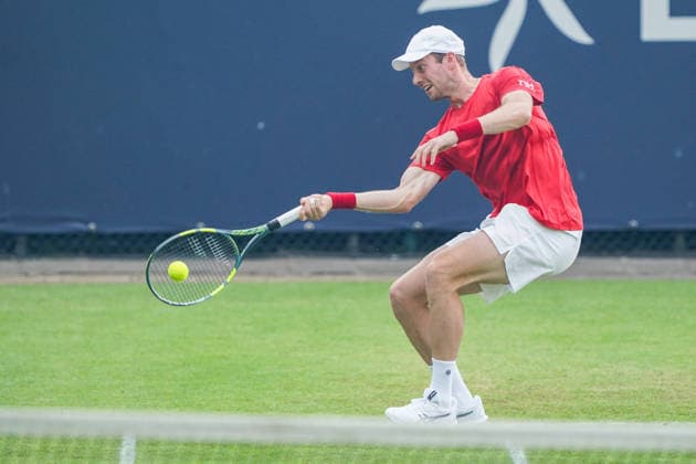2026-06-08 - Libema Open 2026 ROSMALEN, NETHERLANDS - JUNE 8: Botic van de Zandschulp of The Netherlands during the Libema Open 2026 at the Autotron on June 8, 2026 in Rosmalen, Netherlands Rosmalen Autotron Netherlands Content not available for redistribution in The Netherlands directly or indirectly through any third parties. Copyright: xAndrexWeeningx
