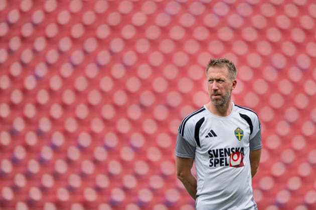260608 Head coach Graham Potter of the Swedish national football team at a training session during day -3 of the FIFA World Cup, WM, Weltmeisterschaft, Fussball 2026 on June 8, 2026 in Dallas. Photo: Petter Arvidson BILDBYRAN kod PA PA1223 fotboll football soccer fotball vm fotbolls-vm fotball-vm fotbolls-vm 2026 fifa world cup 2026 träning practice training sverige sweden sverige a day -3 bbeng