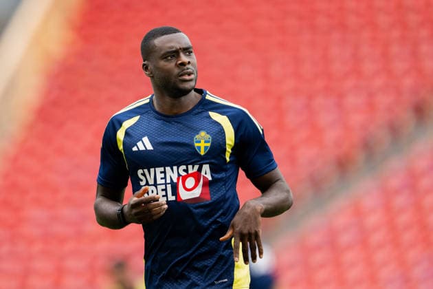 260608 Ken Sema of the Swedish national football team at a training session during day -3 of the FIFA World Cup, WM, Weltmeisterschaft, Fussball 2026 on June 8, 2026 in Dallas. Photo: Petter Arvidson BILDBYRAN kod PA PA1223 fotboll football soccer fotball vm fotbolls-vm fotball-vm fotbolls-vm 2026 fifa world cup 2026 träning practice training sverige sweden sverige a day -3 bbeng