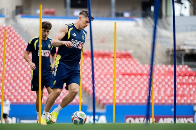 260608 Viktor Gyökeres of the Swedish national football team at a training session during day -3 of the FIFA World Cup, WM, Weltmeisterschaft, Fussball 2026 on June 8, 2026 in Dallas. Photo: Petter Arvidson BILDBYRAN kod PA PA1223 fotboll football soccer fotball vm fotbolls-vm fotball-vm fotbolls-vm 2026 fifa world cup 2026 träning practice training sverige sweden sverige a day -3 bbeng