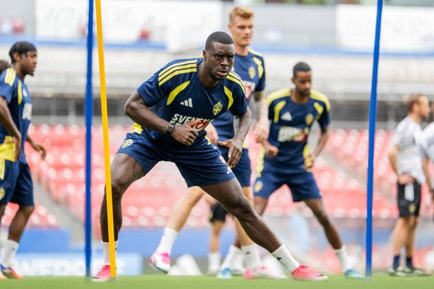 260608 Ken Sema of the Swedish national football team at a training session during day -3 of the FIFA World Cup, WM, Weltmeisterschaft, Fussball 2026 on June 8, 2026 in Dallas. Photo: Petter Arvidson BILDBYRAN kod PA PA1223 fotboll football soccer fotball vm fotbolls-vm fotball-vm fotbolls-vm 2026 fifa world cup 2026 träning practice training sverige sweden sverige a day -3 bbeng