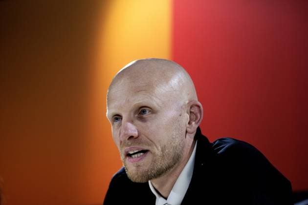 ZEIST - National coach Arjan Veurink during a press conference, PK, Pressekonferenz ahead of the Dutch women s World Cup qualifying match against Poland. OLAF KRAAK ANP xVIxANPxSportx xxANPxIVx 560498242 originalFilename: 560498242.jpg