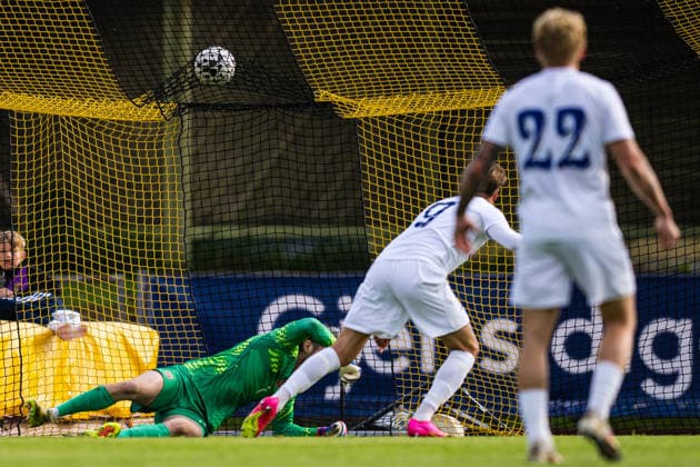 260608 Onni HelÃ n of Finland scores the 0-1 goal during the under-21 International Friendly, Länderspiel, Nationalmannschaft football match between Norway and Finland on June 8, 2026 in Moss. Photo: Marius Simensen BILDBYRAN COP 238 bbeng finland football fotball fotboll international friendly norge norway privatlandskamp soccer träningslandskamp U21, U 21 under 21