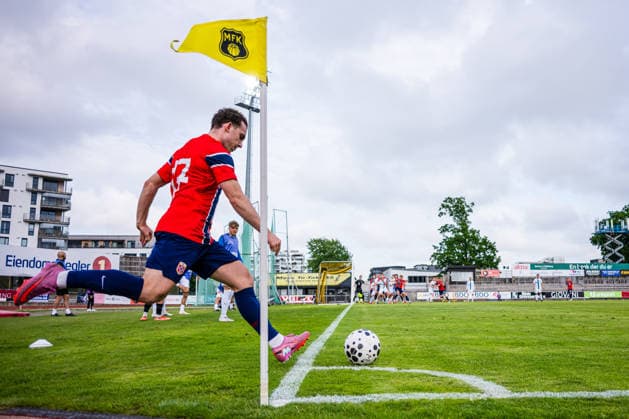 260608 Edvin Austbo of Norway during the under-21 International Friendly, Länderspiel, Nationalmannschaft football match between Norway and Finland on June 8, 2026 in Moss. Photo: Marius Simensen BILDBYRAN COP 238 bbeng finland football fotball fotboll international friendly norge norway privatlandskamp soccer träningslandskamp U21, U 21 under 21