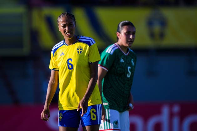 260608 Cassandra Bogere of Sweden during the under-23 International Friendly, Länderspiel, Nationalmannschaft football match between Sweden and Mexico on June 8, 2026 in Kalmar. Photo: Suvad Mrkonjic BILDBYRAN COP 170 SM0470 fotboll football soccer fotball träningslandskamp international friendly sverige sweden mexico dam bbeng sverige sweden