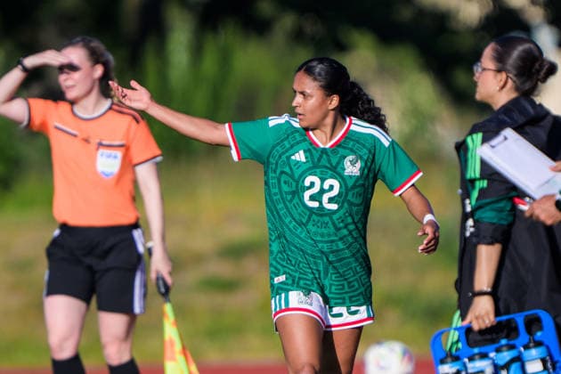 260608 Lourdes de la Caridad Bosh Lourdes of Mexico during the under-23 International Friendly, Länderspiel, Nationalmannschaft football match between Sweden and Mexico on June 8, 2026 in Kalmar. Photo: Suvad Mrkonjic BILDBYRAN COP 170 SM0470 fotboll football soccer fotball träningslandskamp international friendly sverige sweden mexico dam bbeng sverige sweden