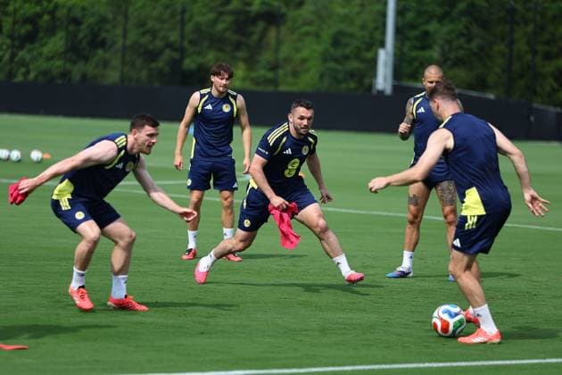 John McGinn of Scotland Scotland Training Session and press conference, PK, Pressekonferenz 2026 FIFA World Cup, WM, Weltmeisterschaft, Fussball Football, Atrium Health Performance Park, Charlotte, USA - 08 Jun 2026Charlotte Atrium Health Performance Park United States of America EDITORIAL USE ONLY No use with unauthorised audio, video, data, fixture lists, club league logos or live services. Online in-match use limited to 120 images, no video emulation. No use in betting, games or single club league player publications.  Copyright: xMichaelxZemanek Shutterstockx 16917216dk