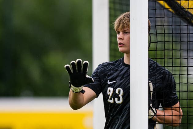 260608 Goalkeeper Ukko Happonen of Finland during the under-21 International Friendly, Länderspiel, Nationalmannschaft football match between Norway and Finland on June 8, 2026 in Moss. Photo: Marius Simensen BILDBYRAN COP 238 bbeng finland football fotball fotboll international friendly norge norway privatlandskamp soccer träningslandskamp U21, U 21 under 21