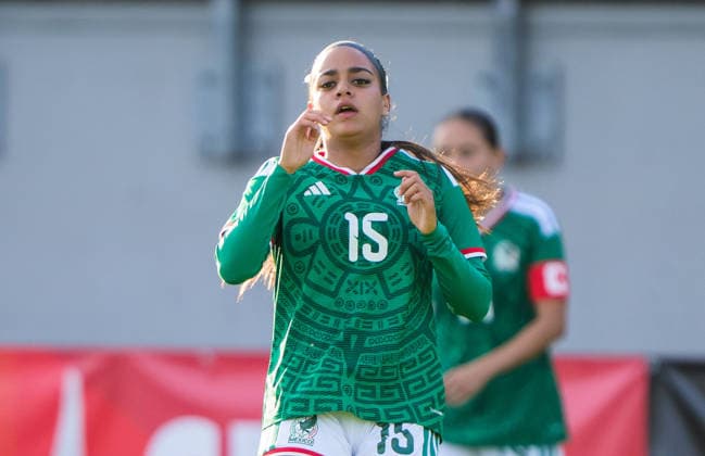 260608 Ana Mendoza Gonzalez of Mexico during the under-23 International Friendly, Länderspiel, Nationalmannschaft football match between Sweden and Mexico on June 8, 2026 in Kalmar. Photo: Suvad Mrkonjic BILDBYRAN COP 170 SM0470 fotboll football soccer fotball träningslandskamp international friendly sverige sweden mexico dam bbeng sverige sweden
