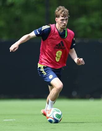 Tyler Fletcher of Scotland Scotland Training Session and press conference, PK, Pressekonferenz 2026 FIFA World Cup, WM, Weltmeisterschaft, Fussball Football, Atrium Health Performance Park, Charlotte, USA - 08 Jun 2026Charlotte Atrium Health Performance Park United States of America EDITORIAL USE ONLY No use with unauthorised audio, video, data, fixture lists, club league logos or live services. Online in-match use limited to 120 images, no video emulation. No use in betting, games or single club league player publications.  Copyright: xMichaelxZemanek Shutterstockx 16917216ev