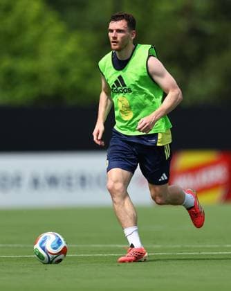 Andy Robertson of Scotland Scotland Training Session and press conference, PK, Pressekonferenz 2026 FIFA World Cup, WM, Weltmeisterschaft, Fussball Football, Atrium Health Performance Park, Charlotte, USA - 08 Jun 2026Charlotte Atrium Health Performance Park United States of America EDITORIAL USE ONLY No use with unauthorised audio, video, data, fixture lists, club league logos or live services. Online in-match use limited to 120 images, no video emulation. No use in betting, games or single club league player publications.  Copyright: xMichaelxZemanek Shutterstockx 16917216ey