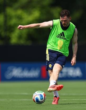 Andy Robertson of Scotland Scotland Training Session and press conference, PK, Pressekonferenz 2026 FIFA World Cup, WM, Weltmeisterschaft, Fussball Football, Atrium Health Performance Park, Charlotte, USA - 08 Jun 2026Charlotte Atrium Health Performance Park United States of America EDITORIAL USE ONLY No use with unauthorised audio, video, data, fixture lists, club league logos or live services. Online in-match use limited to 120 images, no video emulation. No use in betting, games or single club league player publications.  Copyright: xMichaelxZemanek Shutterstockx 16917216ez
