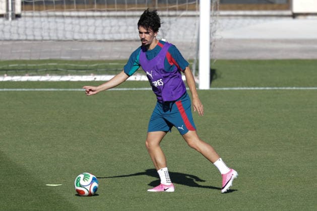 Training of the Portuguese national football team in the football city of Oeiras - Portugal, June 8, 2026, in Alges, Portugal. Vitinha (Portugal ,23)