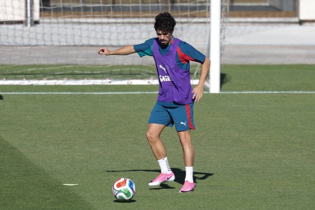 Training of the Portuguese national football team in the football city of Oeiras - Portugal, June 8, 2026, in Alges, Portugal. Vitinha (Portugal ,23)