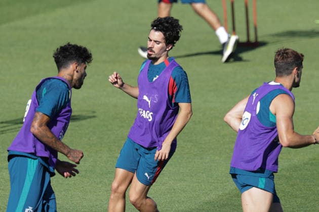 Training of the Portuguese national football team in the football city of Oeiras - Portugal, June 8, 2026, in Alges, Portugal. Vitinha (Portugal ,23)