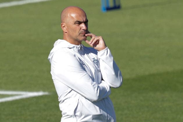 Training of the Portuguese national football team in the football city of Oeiras - Portugal, June 8, 2026, in Alges, Portugal. Coach Roberto Martinez (Portugal)