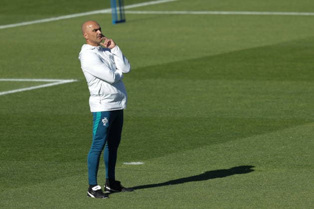 Training of the Portuguese national football team in the football city of Oeiras - Portugal, June 8, 2026, in Alges, Portugal. Coach Roberto Martinez (Portugal)