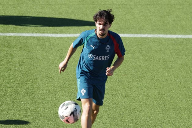 Training of the Portuguese national football team in the football city of Oeiras - Portugal, June 8, 2026, in Alges, Portugal. Vitinha (Portugal ,23)