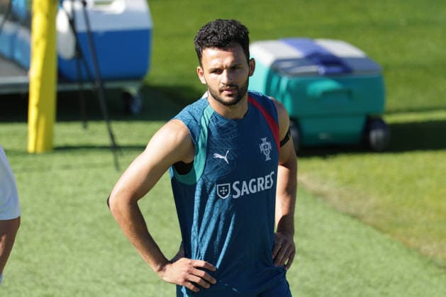 Training of the Portuguese national football team in the football city of Oeiras - Portugal, June 8, 2026, in Alges, Portugal. Goncalo Ramos (Portugal ,9)