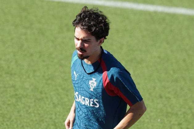 Training of the Portuguese national football team in the football city of Oeiras - Portugal, June 8, 2026, in Alges, Portugal. Vitinha (Portugal ,23)