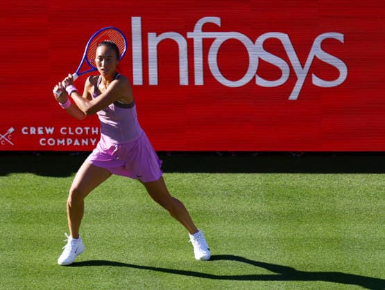 2026 HSBC Tennis Championships, Queens Club, London, UK - 08 06 2026 Qinwin Zheng (CHN) in action during her first round match agianst Jaqueline Cristian (ROU) in the HSBC 2026 Championships at Queens Club in London London Queens Club London GBR Copyright: xMarkxGreenwoodx