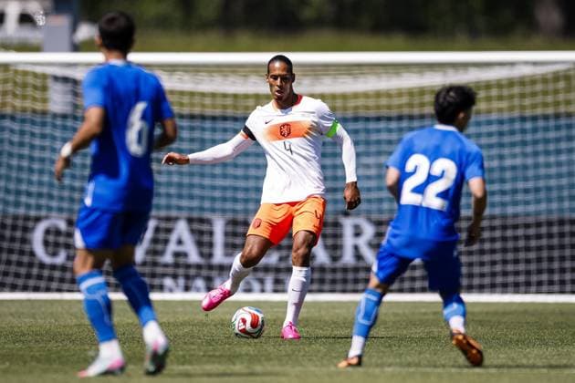 NEW YORK - Virgil van Dijk of the Netherlands during the friendly match between the Netherlands and Uzbekistan at Icahn Stadium on June 8, 2026, in New York, United States. The Dutch national team, Nationalteam is preparing for the World Cup. ROBIN VAN LONKHUIJSEN ANP International Friendly, Länderspiel, Nationalmannschaft 2026 xVIxANPxSportx xxANPxIVx 560511858 originalFilename: 560511858.jpg