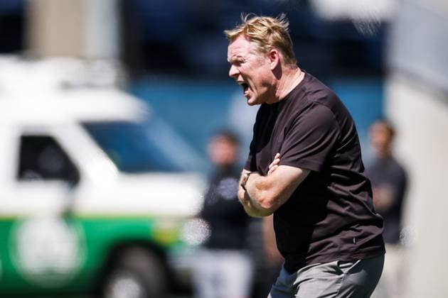 NEW YORK - Netherlands coach Ronald Koeman during the friendly match between the Netherlands and Uzbekistan at Icahn Stadium on June 8, 2026, in New York, United States. The Dutch national team, Nationalteam is preparing for the World Cup. ROBIN VAN LONKHUIJSEN ANP International Friendly, Länderspiel, Nationalmannschaft 2026 xVIxANPxSportx xxANPxIVx 560512113 originalFilename: 560512113.jpg