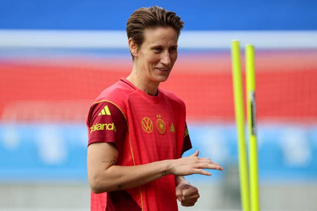 Ljubljana, Slowenien: 08.06. 2026 - Abschlusstraining des DFB Frauenteam vor dem WM-Qualifikationsspiel gegen Slowenien Im Bild: Torhüterin Ann-Katrin Berger (Deutschland)