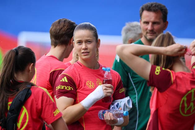 Ljubljana, Slowenien: 08.06. 2026 - Abschlusstraining des DFB Frauenteam vor dem WM-Qualifikationsspiel gegen Slowenien Im Bild: Torhüterin Stina Johannes (Deutschland)