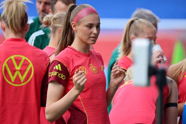 Ljubljana, Slowenien: 08.06. 2026 - Abschlusstraining des DFB Frauenteam vor dem WM-Qualifikationsspiel gegen Slowenien Im Bild: Jule Brand (Deutschland)
