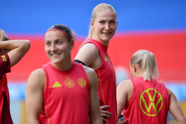 Ljubljana, Slowenien: 08.06. 2026 - Abschlusstraining des DFB Frauenteam vor dem WM-Qualifikationsspiel gegen Slowenien Im Bild: Camilla Küver Kuever (Deutschland)