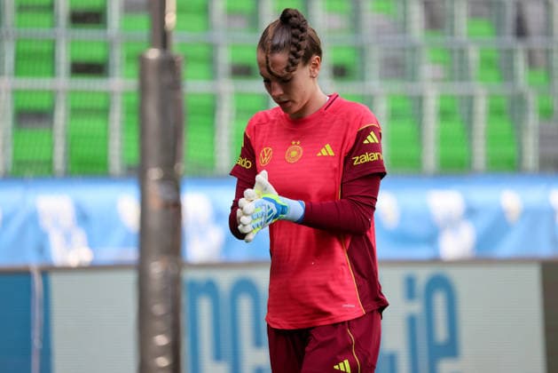 Ljubljana, Slowenien: 08.06. 2026 - Abschlusstraining des DFB Frauenteam vor dem WM-Qualifikationsspiel gegen Slowenien Im Bild: Torhüterin Ena Mahmutovic (Deutschland)