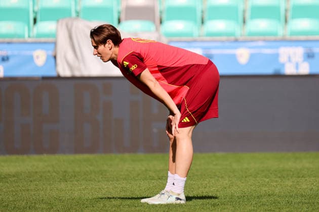 Ljubljana, Slowenien: 08.06. 2026 - Abschlusstraining des DFB Frauenteam vor dem WM-Qualifikationsspiel gegen Slowenien Im Bild: Torhüterin Ann-Katrin Berger (Deutschland)