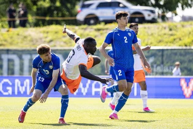 NEW YORK - Brian Brobbey of the Netherlands scores the disallowed 2-0 during the friendly match between the Netherlands and Uzbekistan at Icahn Stadium on June 8, 2026, in New York, United States. The Dutch national team, Nationalteam is preparing for the World Cup. ROBIN VAN LONKHUIJSEN ANP International Friendly, Länderspiel, Nationalmannschaft 2026 xVIxANPxSportx xxANPxIVx 560516430 originalFilename: 560516430.jpg