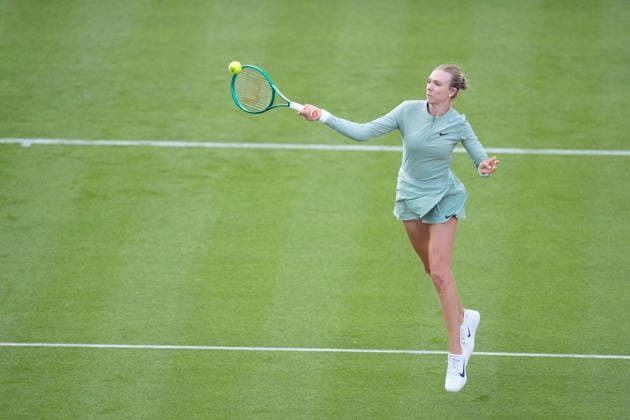 HSBC Championships - Day One Katie Boulter of Great Britain competes during her Round of 32 match at The HSBC Championships 2026 Women s tennis tournament at The Queen s Club in London, England, on June 8, 2026. London United Kingdom  Copyright: xOwenxHammondx originalFilename:hammond-thehsbcc260608_npjlY.jpg