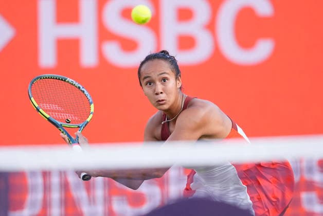 HSBC Championships - Day One Leylah Fernandez of Canada in action during her Round of 32 match at The HSBC Championships 2026 Women s tennis tournament at The Queen s Club in London, England, on June 8, 2026. London United Kingdom  Copyright: xOwenxHammondx originalFilename:hammond-thehsbcc260608_npAZv.jpg