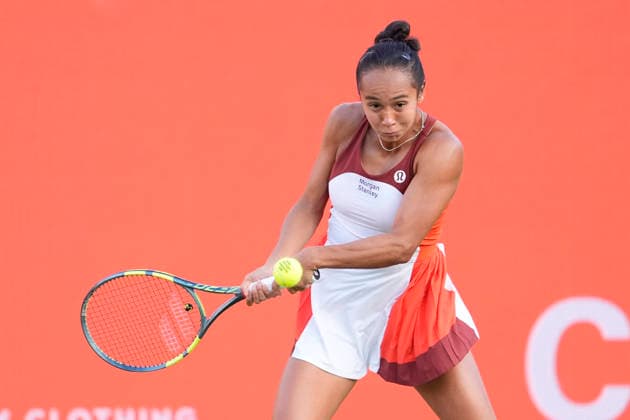 HSBC Championships - Day One Leylah Fernandez of Canada in action during her Round of 32 match at The HSBC Championships 2026 Women s tennis tournament at The Queen s Club in London, England, on June 8, 2026. London United Kingdom  Copyright: xOwenxHammondx originalFilename:hammond-thehsbcc260608_npPtB.jpg