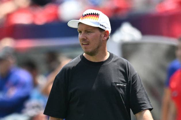 CHICAGO, IL - JUNE 06: Julian Nagelsmann manager (head coach) of the Germany national men s soccer team in action during a friendly match between the United States and Germany on June 6, 2026, at Soldier Field in Chicago, IL. (Photo by Patrick Gorski Icon Sportswire) SOCCER: JUN 06 USA vs Germany EDITORIAL USE ONLY Icon260606330