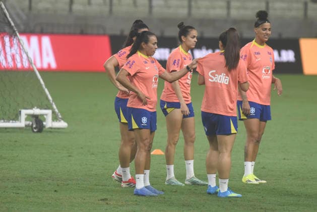 The Brazil team held an open training session for the press on Tuesday afternoon at the Arena Castelao. The Brazil will face The United States national team, Nationalteam on Wednesday in a friendly match at the Arena Castelao. Caior Rocha (Caior Rocha SPP)  Copyright: xCaiorxRochax xSPPx spp-en-CaRoSp-20260608_CaioRocha_treinobrasil-5546
