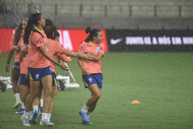The Brazil team held an open training session for the press on Tuesday afternoon at the Arena Castelao. The Brazil will face The United States national team, Nationalteam on Wednesday in a friendly match at the Arena Castelao. Caior Rocha (Caior Rocha SPP)  Copyright: xCaiorxRochax xSPPx spp-en-CaRoSp-20260608_CaioRocha_treinobrasil-5547