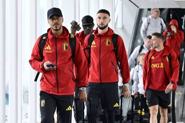Belgian national football team - 2026 FIFA World Cup, WM, Weltmeisterschaft, Fussball - media activities 08 06 2026 SEATTLE, UNITED STATES OF AMERICA - JUNE 08 : the Belgian national football team arrives at Seattle Tacoma International Airport ahead of the 2026 FIFA World Cup on June 8, 2026 in Seattle, United States of America, 08 06 2026 Seattle United States of America  Copyright: xJanxDexMeuleneirx